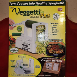 Veggetti Pro Table Top Spiral Vegetable Cutter As Seen On TV! Brand New In Box